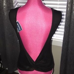 NWT Tresics Medium Workout Muscle Tee Open Back